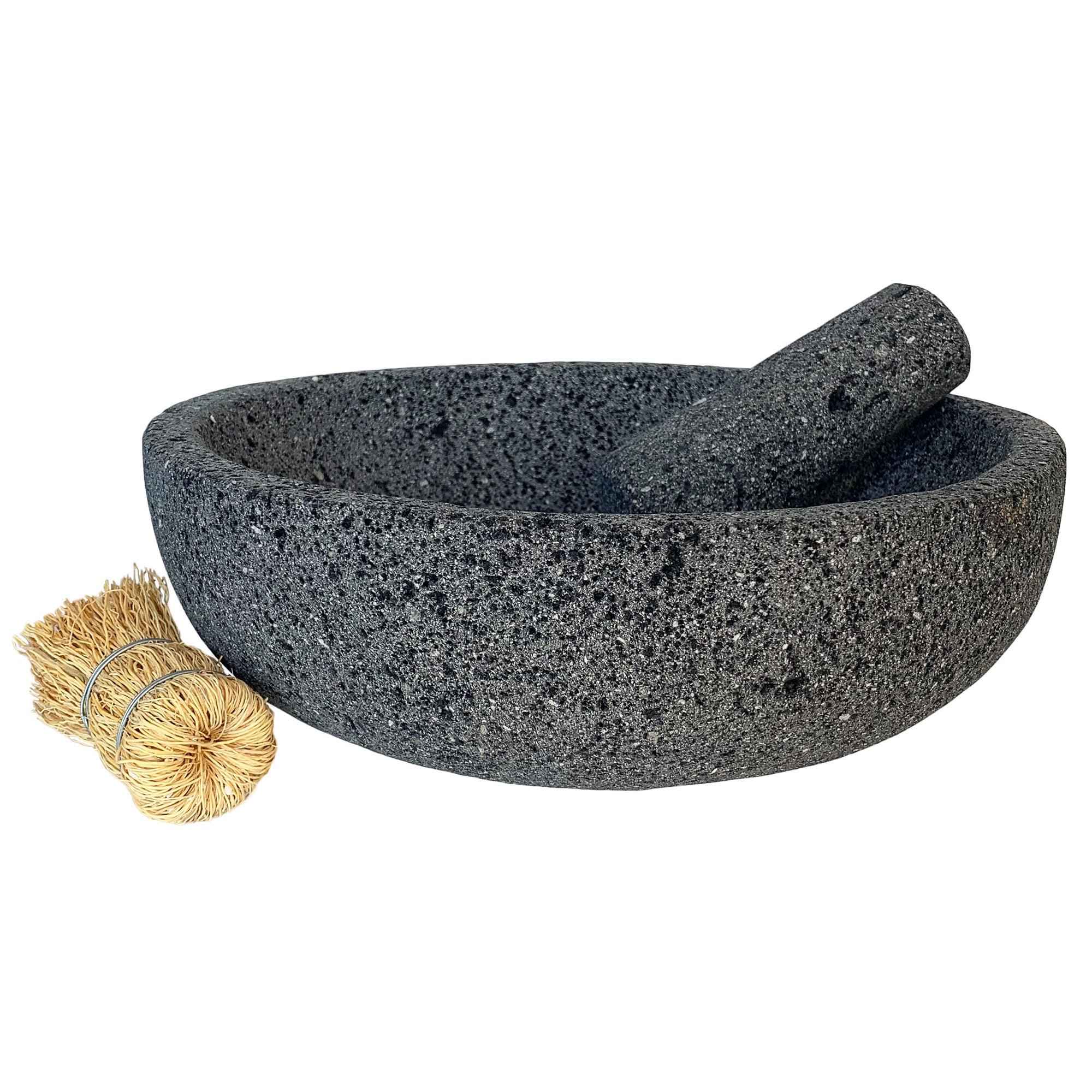 Small (8 inch) Mexican Molcajete Bowl  Hand-carved 100% Volcanic Ston –  The Curated Pantry