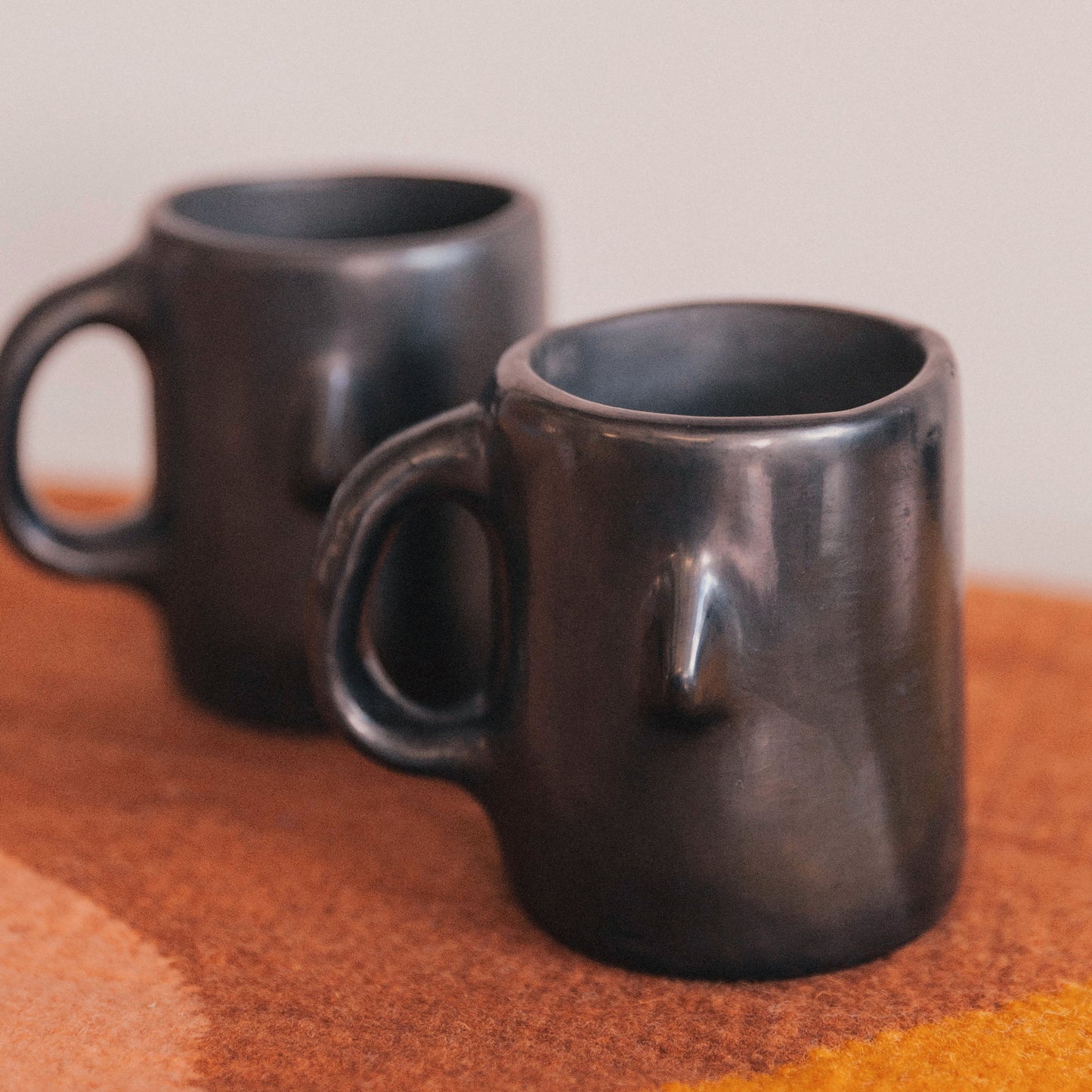 Black Clay Senorcita Mug | Handmade in Oaxaca, Mexico